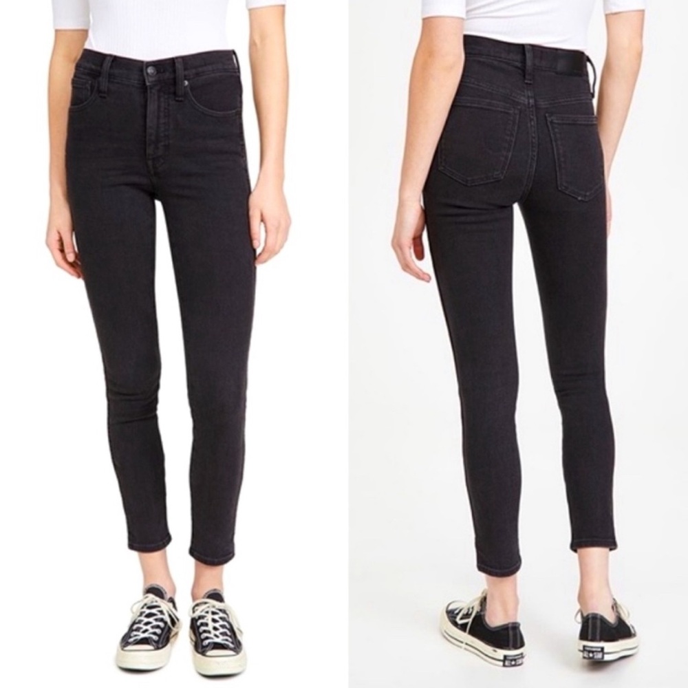 Madewell 10”‎ High-rise Skinny Black 28